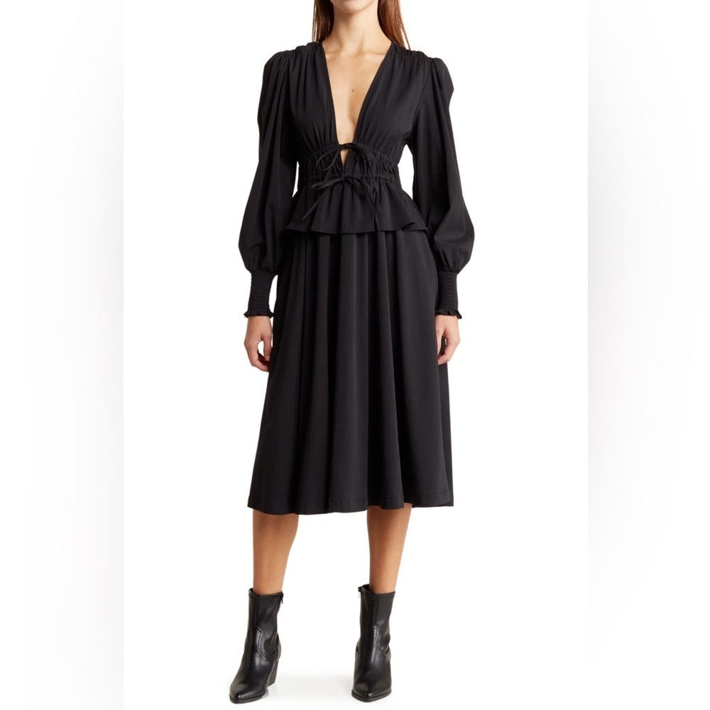 We Wore What Polin Peplum Dress